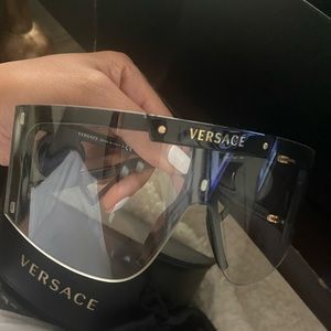 Versace transparent sunglasses